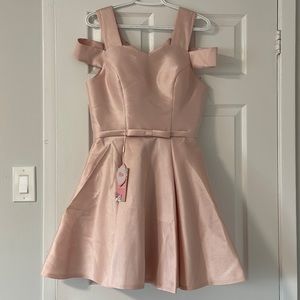 Cute pink mini dress